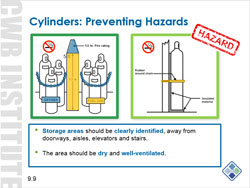 Sample screenshot of welding safety course page